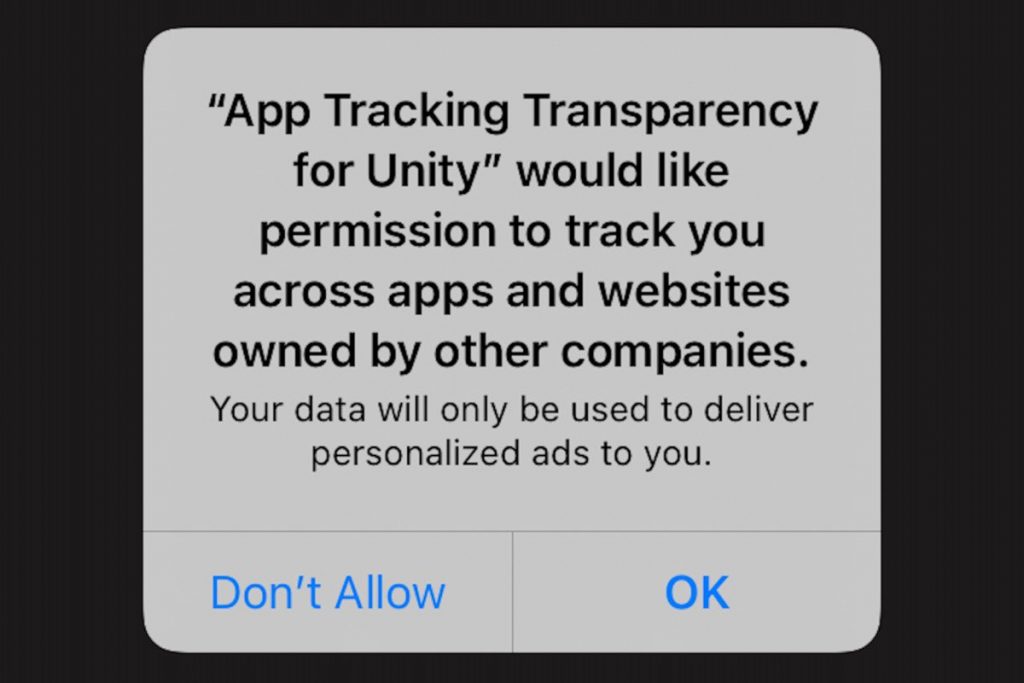 kích hoạt App Tracking Transparency