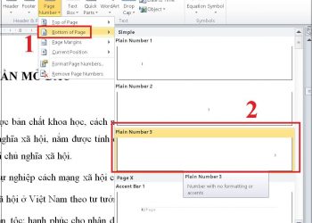 Cách đánh số trang trong Word 2007, 2010, 2013, 2016