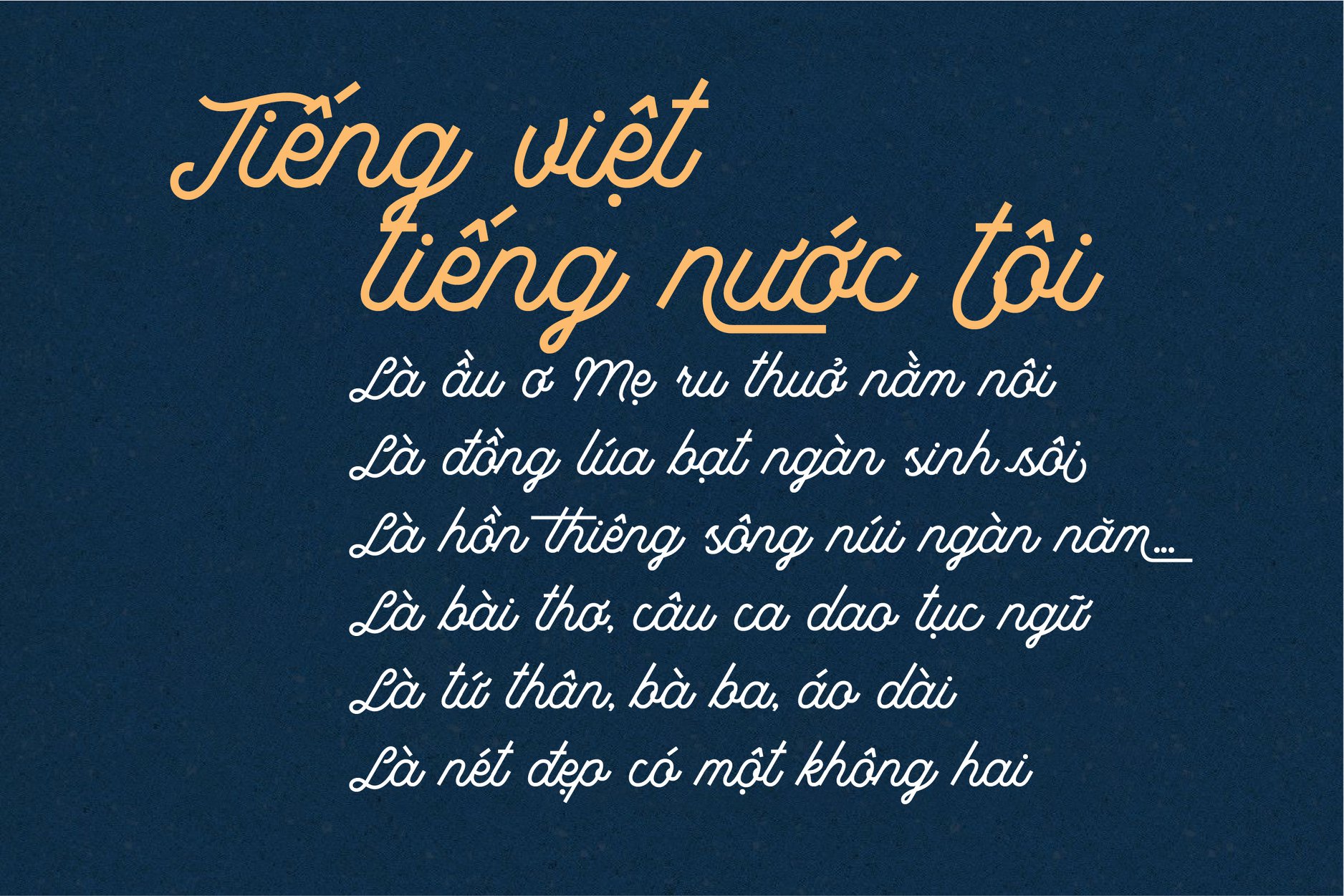 Năm 2024, font chữ viết tay việt hóa sẽ được đánh giá cao trong thế giới đồ họa. Những kiểu chữ được thiết kế phù hợp với văn hóa Việt Nam sẽ giúp các nhà thiết kế địa phương tạo ra những sản phẩm độc đáo và tinh tế. Hãy xem những ảnh liên quan đến sự kiện này để khám phá thêm về những kiểu chữ đẹp được hiển thị trong font chữ viết tay việt hóa.