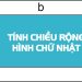Công thức tính chiều rộng hình chữ nhật
