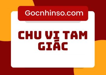 Cách tính chu vi hình tam giác